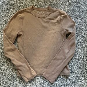 Abercrombie soft a&f essentials long sleeve